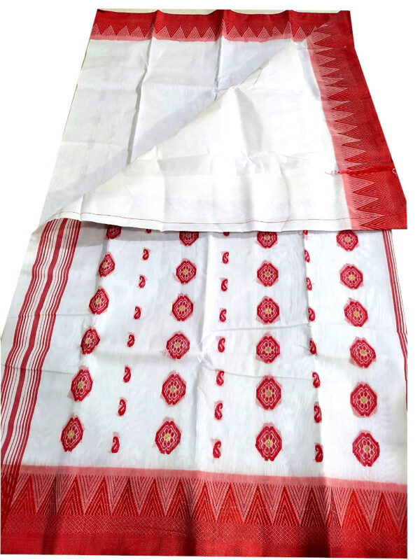 পিউর কটন টাঙ্গাইল শাড়ি – হ্যান্ডমেড- Tangail tater sharee pure cotton