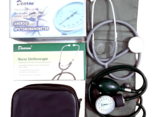 Blood Pressure Monitor Sphygmomanometer Analog Aneroid BP Machine Set With Stethoscope