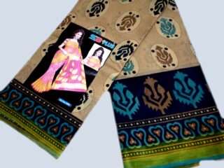 Desi Cotton print Shari