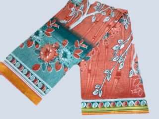 Desi Cotton print Shari