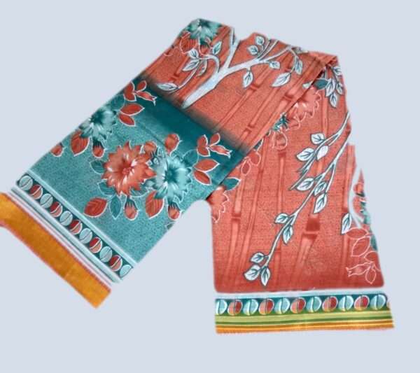 Desi Cotton print Shari