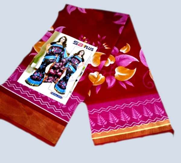 Desi Cotton print Shari